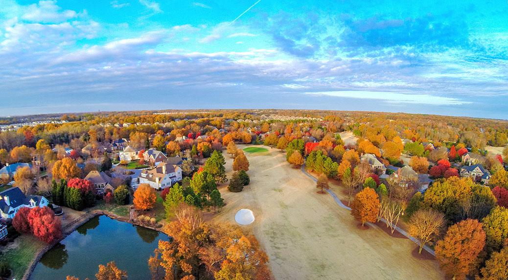 Aerial photography by Jesse Samples Allen Tate Realtors